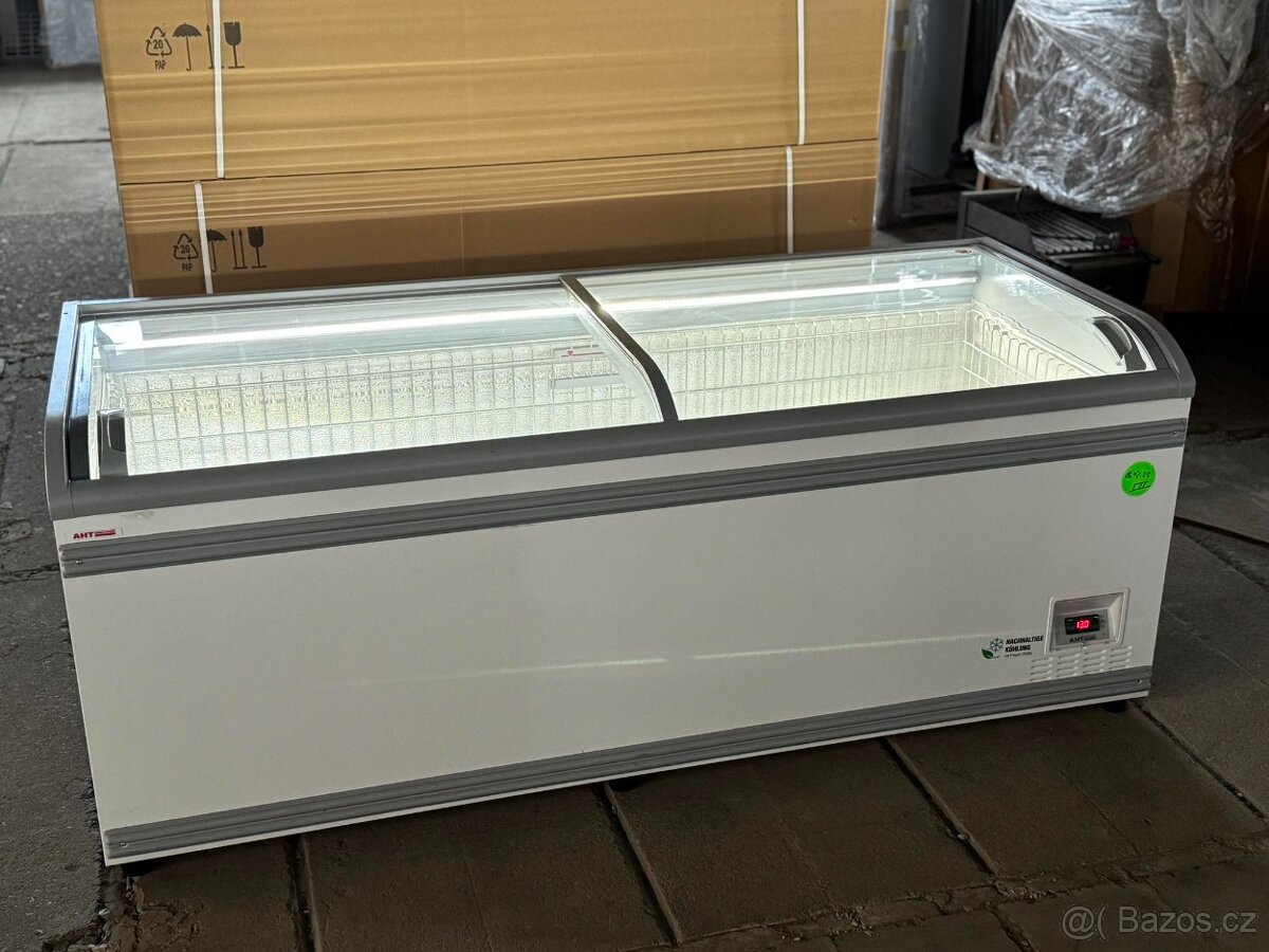 Prosklený pultový mrazák AHT 210x85x85cm - 11