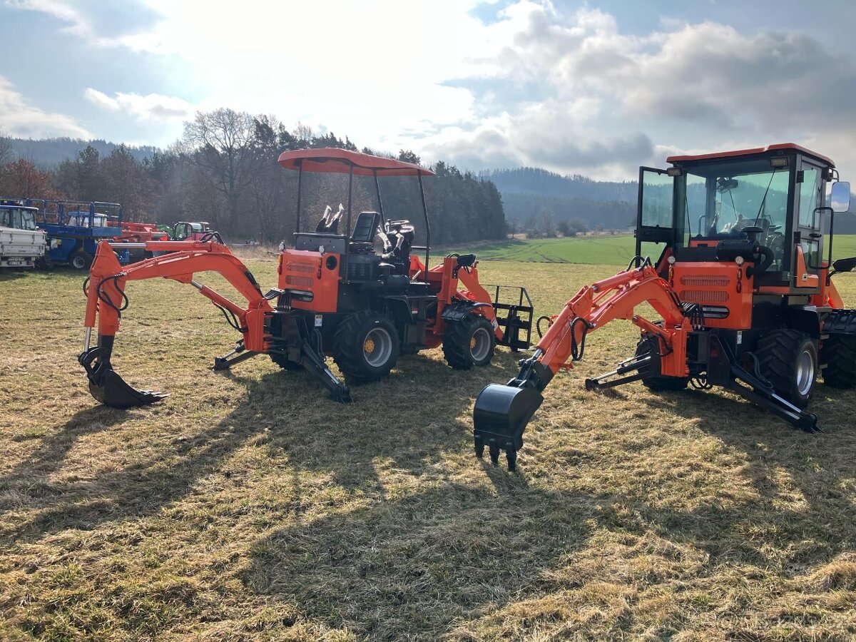 TRAKTORBAGR JM08 NAKLADAČ+MINIBAGR 4x4 - 11