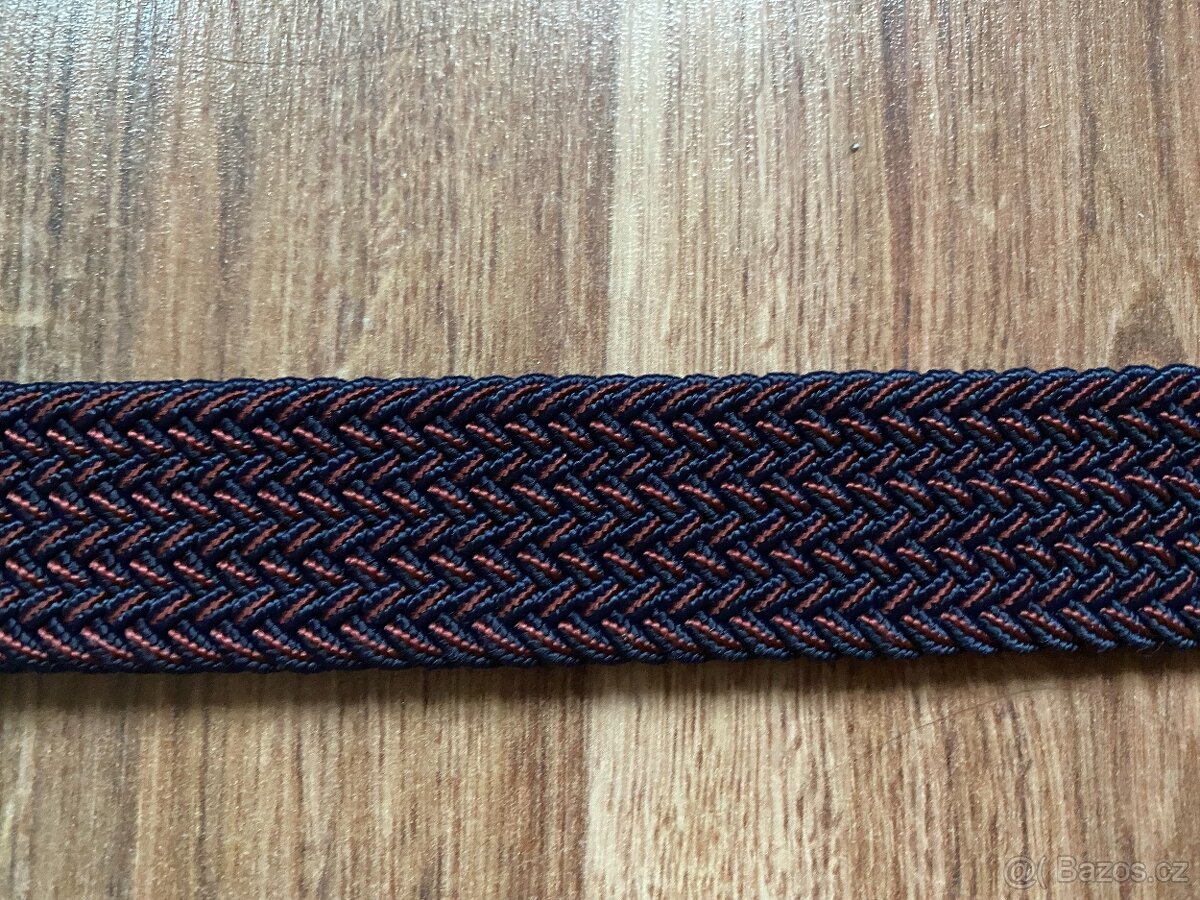 Nový pánský pružný opasek BANDI - L/XL, vínový - 11