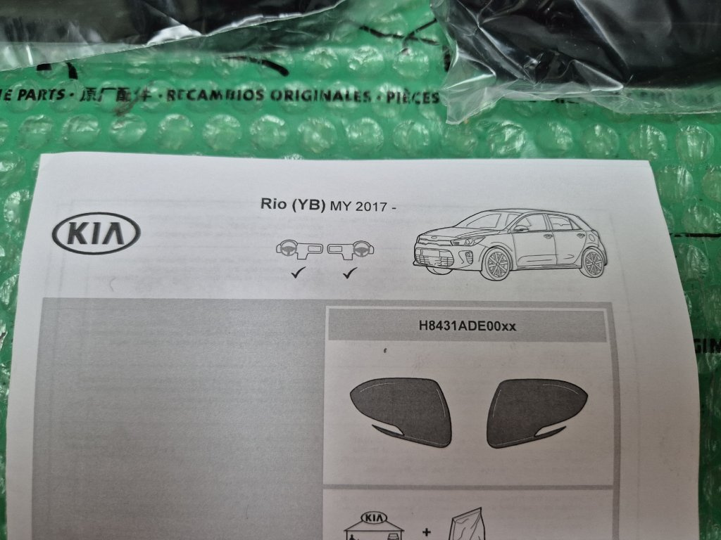 kryty vnějších zrcátek černé Kia Rio (YB) H8431ADE00BL - 11