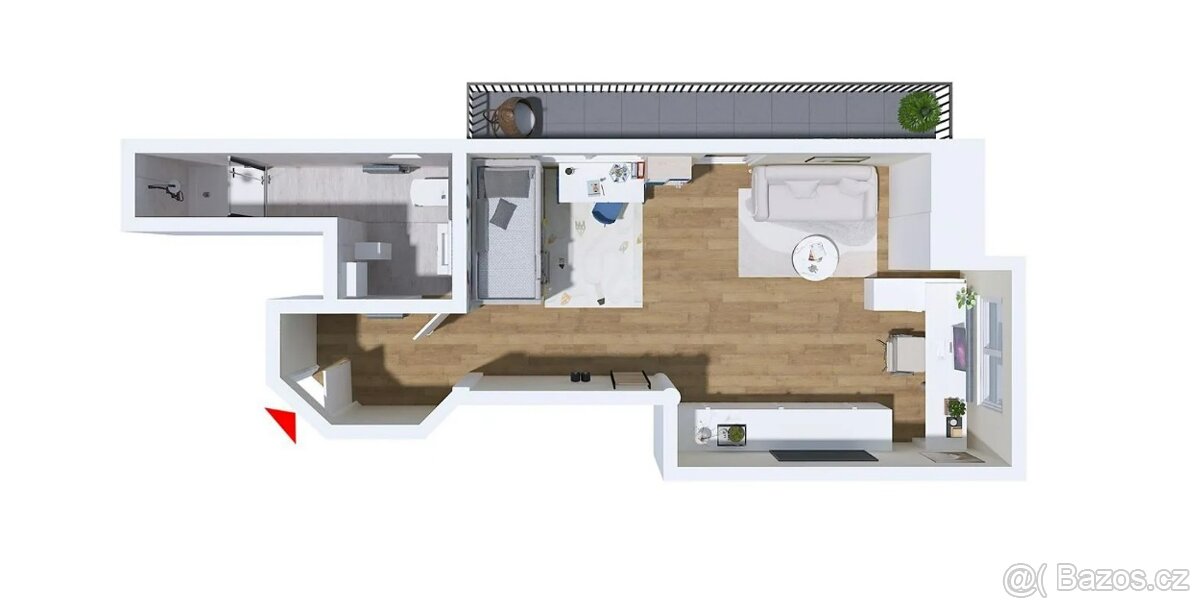 Prodej bytu 1+kk 64 m² Horní Vršava IV, Zlín - 11