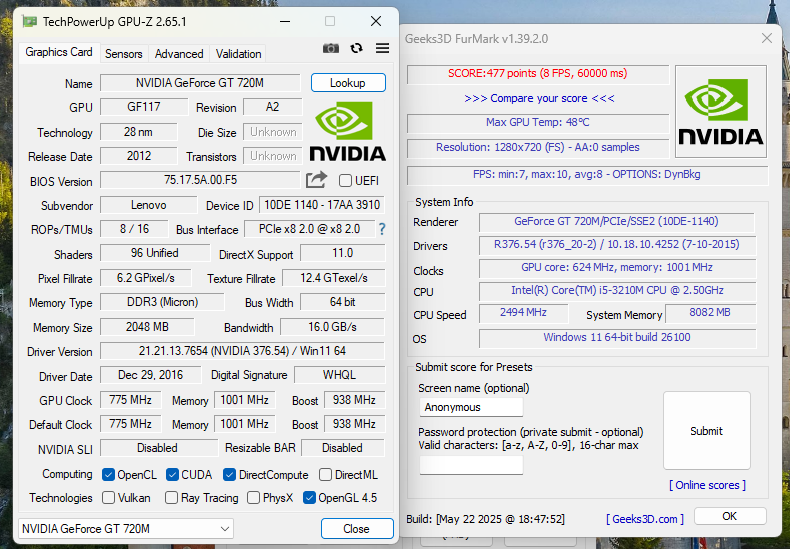 Lenovo Ideapad G700 17" notebook 8GB RAM SSD Intel i5 - 11