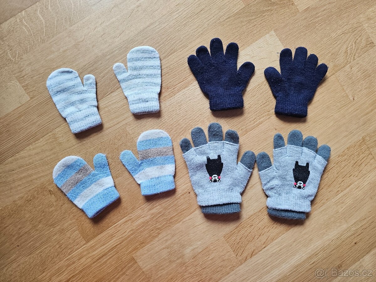 Zimní oblečení - čepice, rukavice, šály (více foto uvnitř) - 11