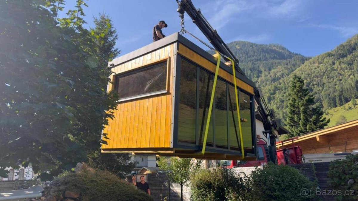 Venkovní finská sauna-saunový domek s odpočívárnou - 11