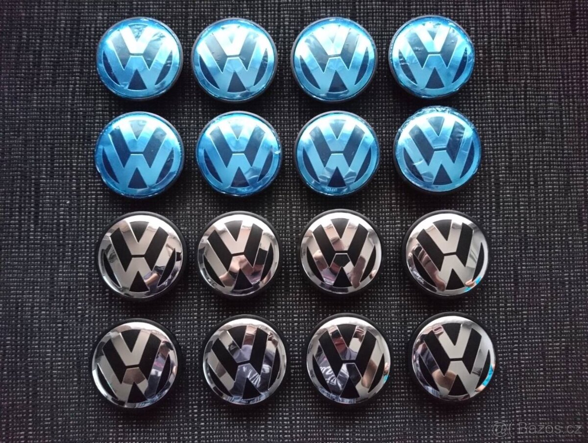 Stredové krytky pukličky diskov Golf Passat Sharan Polo - 11