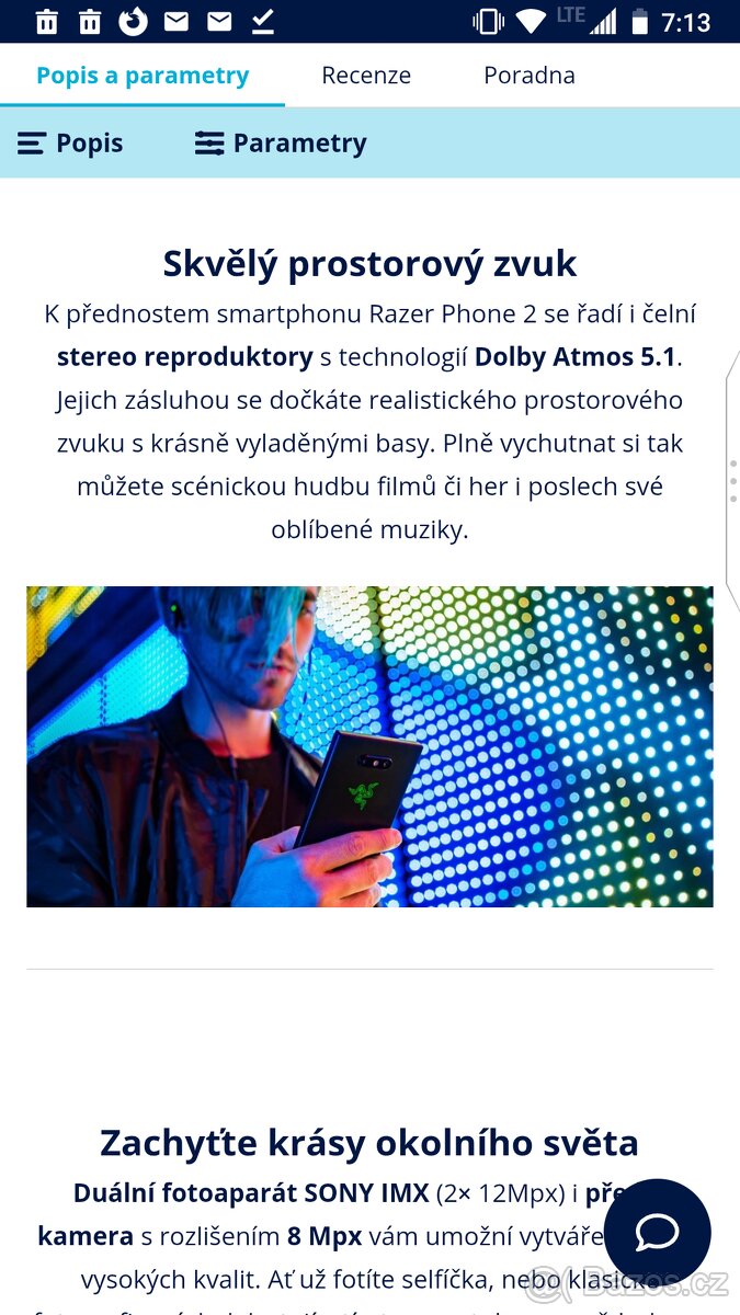Razer Phone 2 herní mobil, - 11
