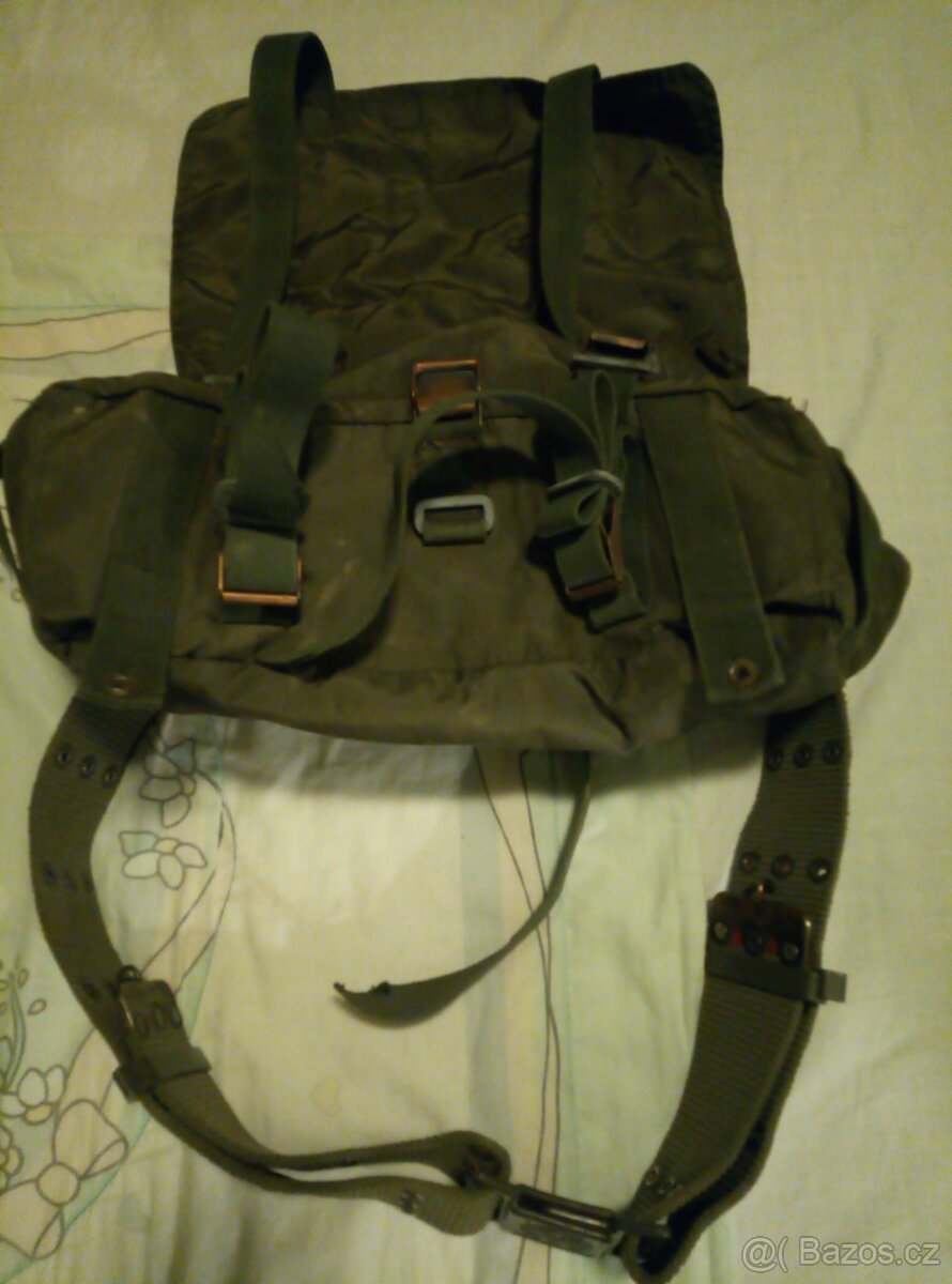 Retro trampský/vojenský batoh,U.S.Torna,Usárna - 11