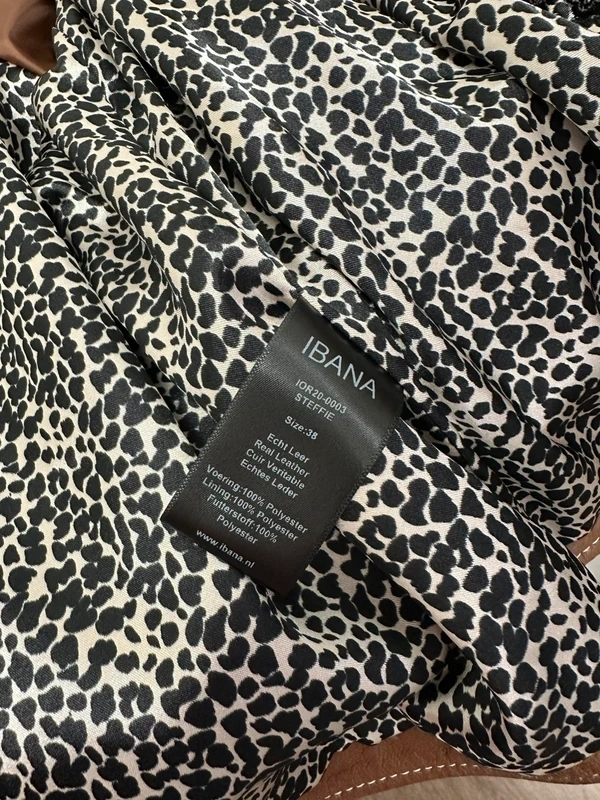 Hnědá kožená bunda Ibana - 11