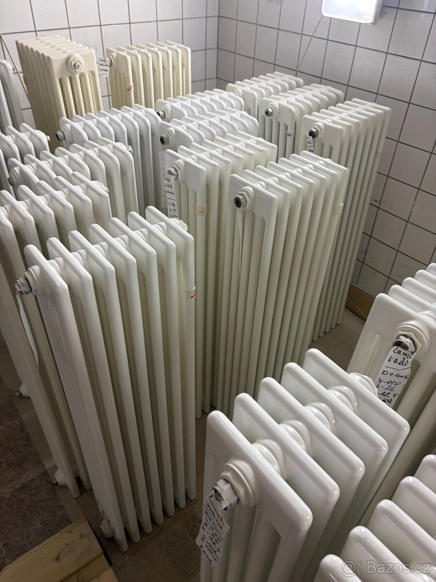 trubkové plechové retro radiátory - 11