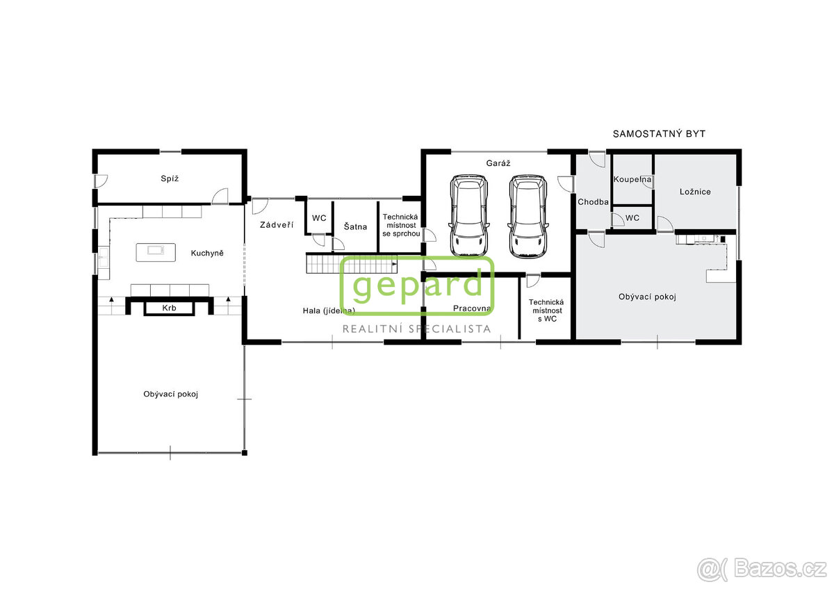 Vícegenerační samostatná vila 636m2, s pozemkem 2478m2, Koun - 11