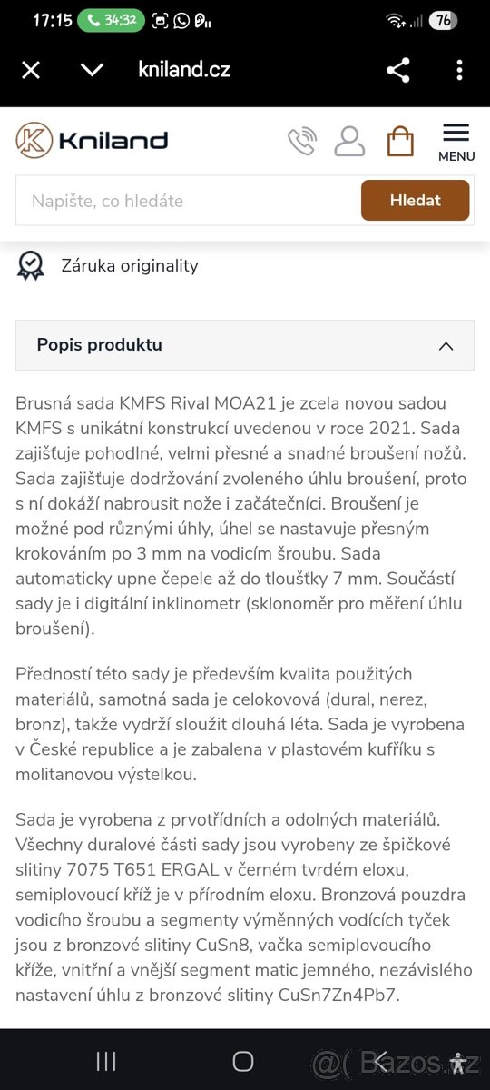 Brousící sada na nože - 11