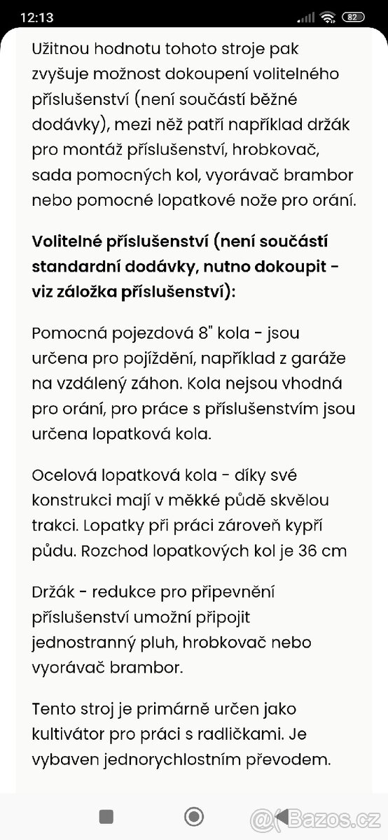 Kultivátor Hecht 785 - 11