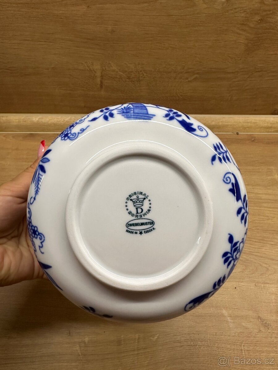 Květináč prolamovaný 19 cm, výš. 11 cm, Cibulák, originální - 11