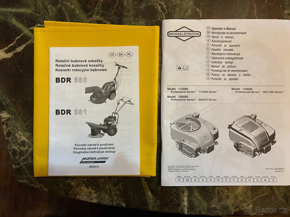 Rotační motorová bubnová sekačka s pojezdem - 11