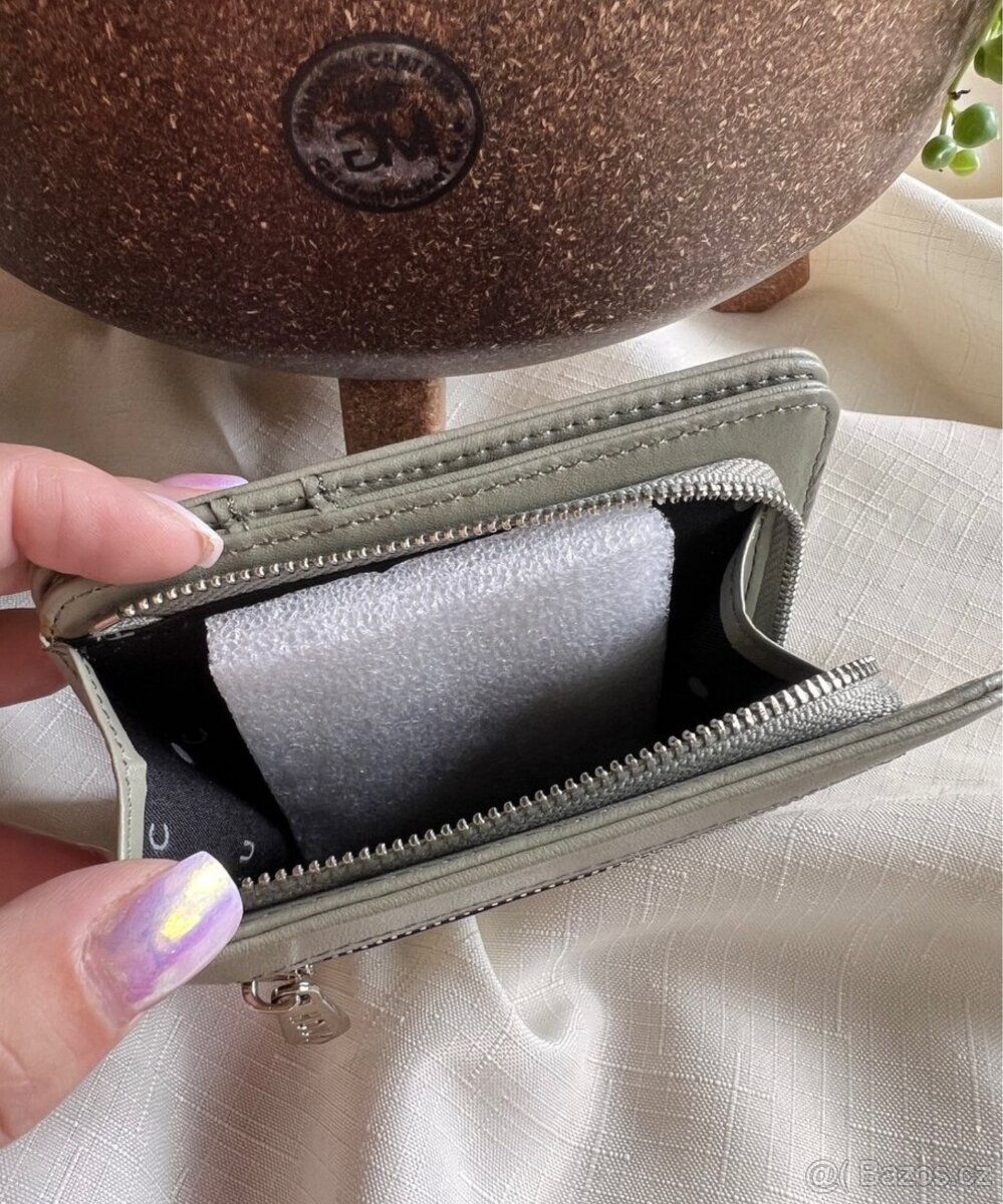 Nová dámská malá kožená peněženka na zip (Vuch) - 11