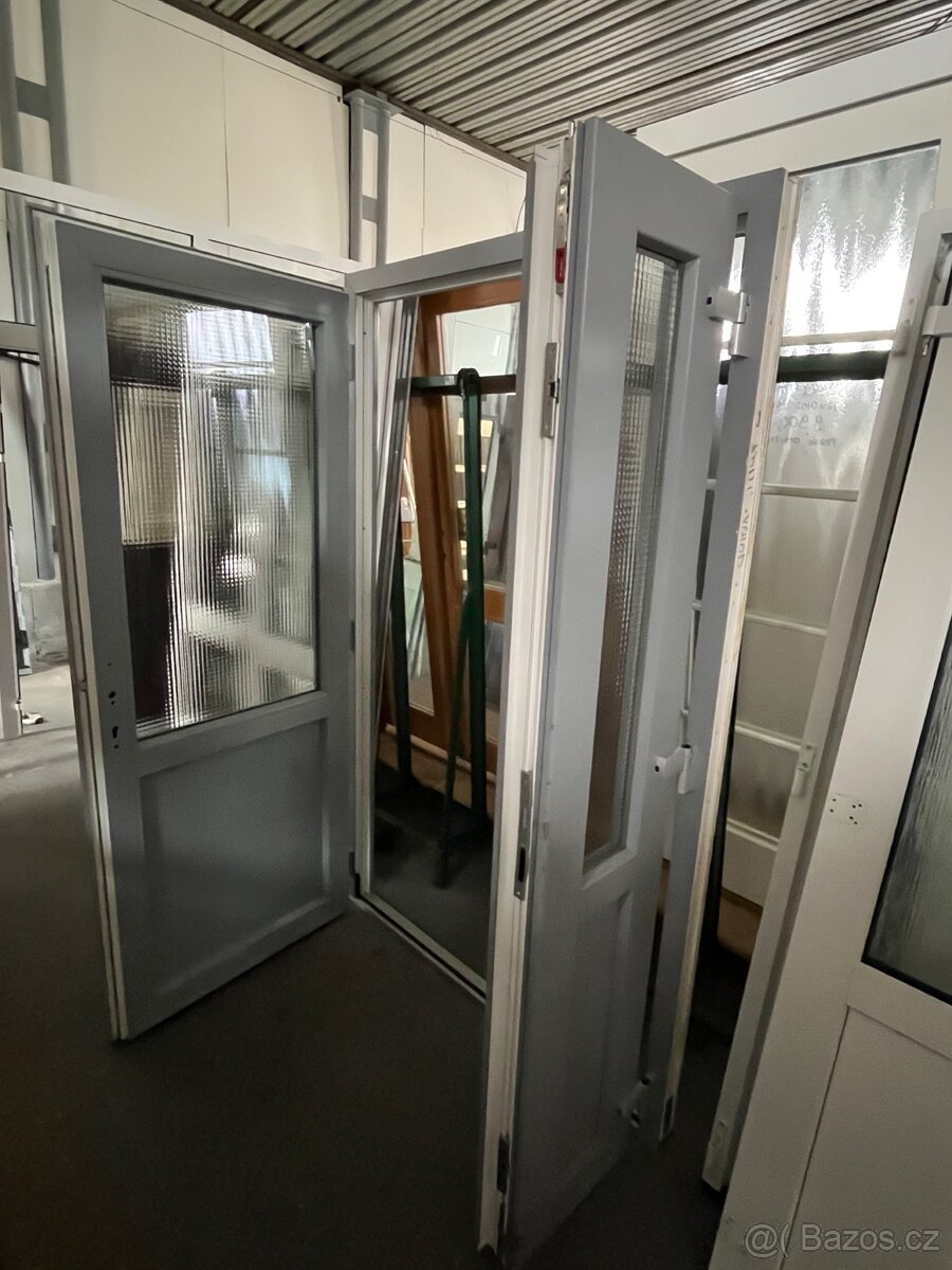 DVOUKŘÍDLÉ PLASTOVÉ DVEŘE SCHUCO SV.ANTHRAZIT 140x218-PLZEŇ - 11