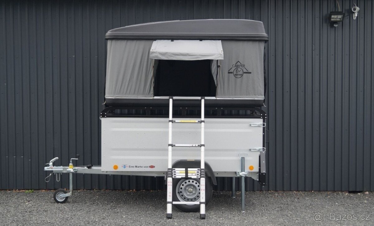 Böckmann® Multifunkční Camping Přívěsný Vozík + Stan - 11