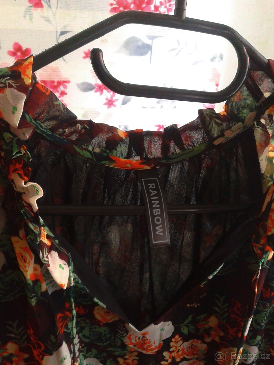 Nádherné dlouhé šifónové šaty 38/40 - 11