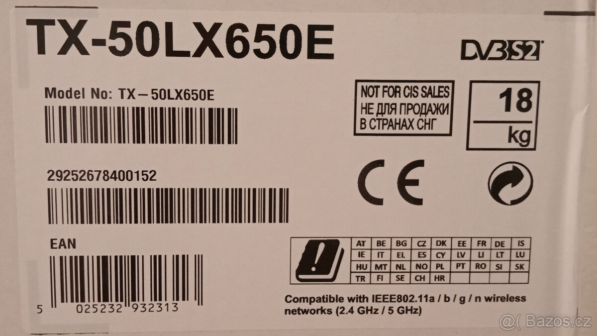 Televize Panasonic 4K LED TX-50LX650E (50" 126 cm) -ZÁNOVNÍ - 11