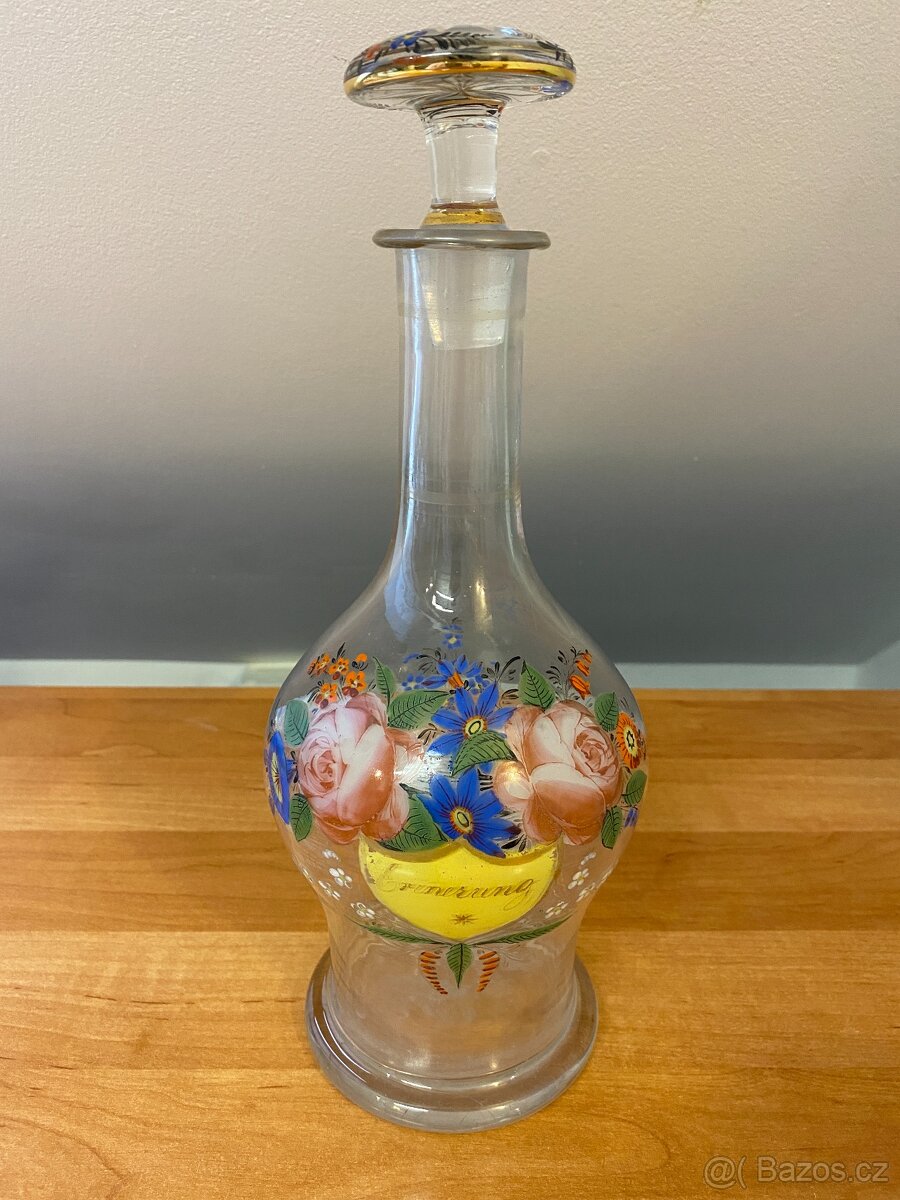 Sběratel nabízí staré skleněné karafy - 11