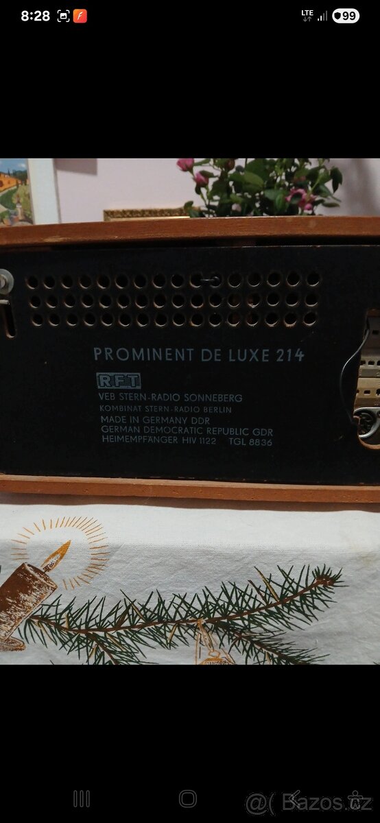Retro rádio Prominent de lux 214 - 11