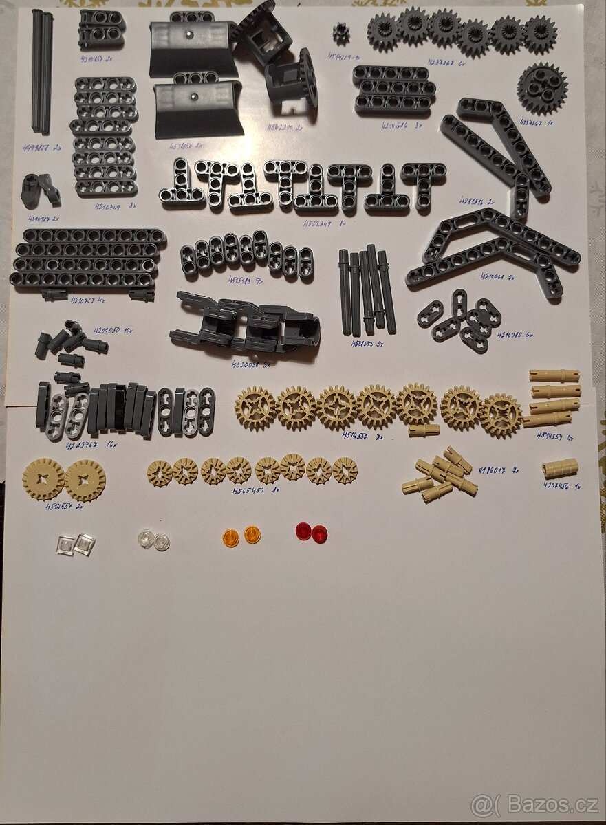 Velká Sada 3 stavebnic Lego technic: Nakladač+Traktor+Motor - 11