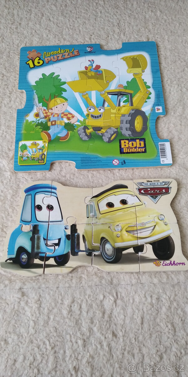 Puzzle velké, dřevěné, skládačka, hodiny, dětský doktor - 11