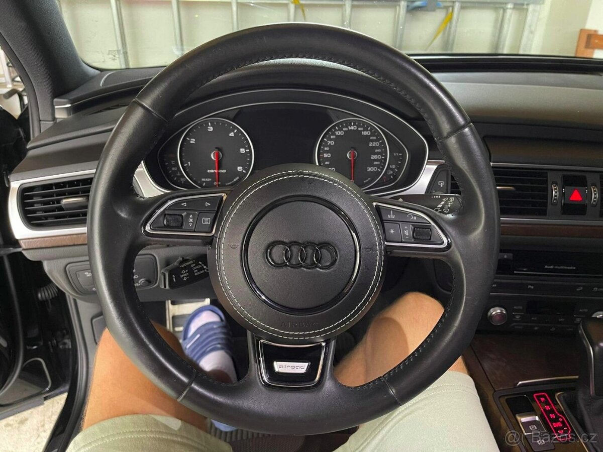 Kryt airbagu puzdro AUDI potiahnutý kožou a čiernym logom - 11