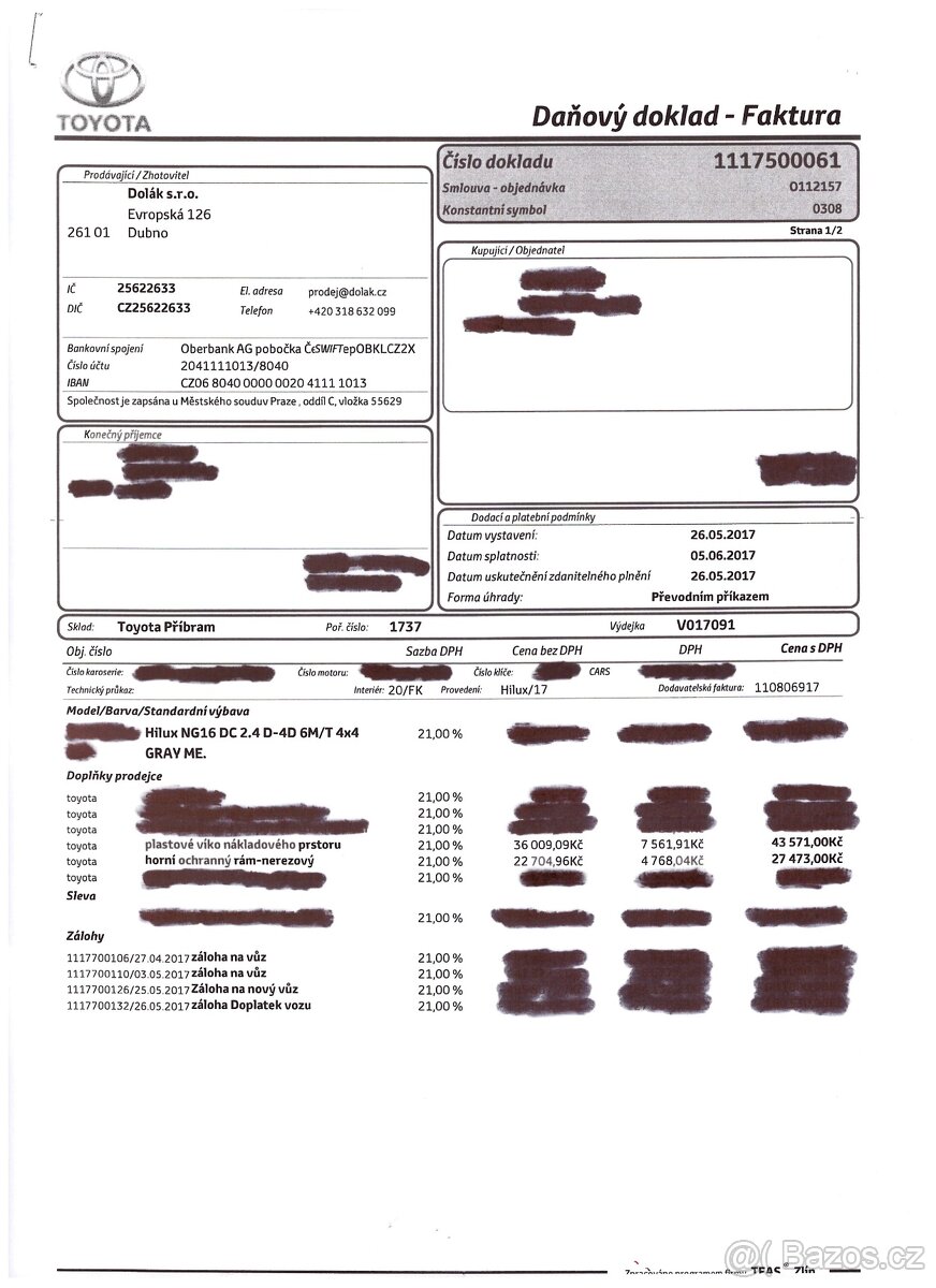 Rám + víko korby na Toyota HiLux ( 2016 +) - 11