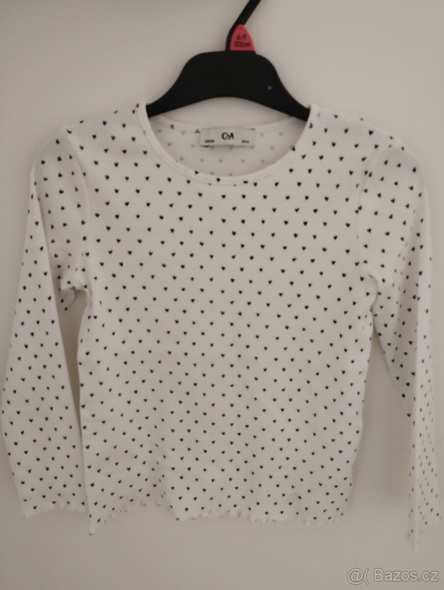 Dívčí trička s dlouhým rukávem č.122 - 11