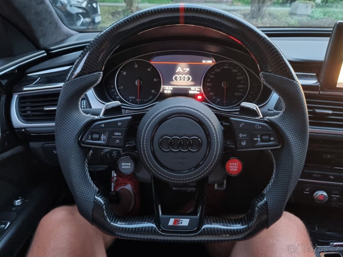 AUDI VOLANT SPORTOVY so START/STOP - DRIVE SELECT karbon - 11