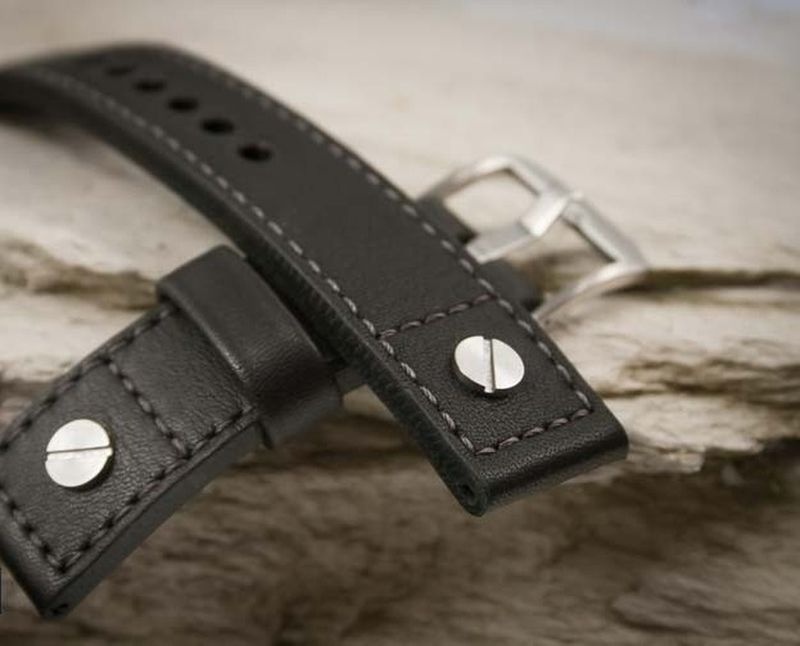 Kožený řemínek č.58 k hodinkám pilotky - 11