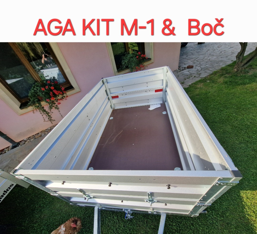 Přívěsný vozik AGA KIT M-1 Sklopný D-202,Š-123 - 11