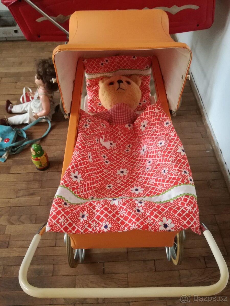 Kočárek, houpací kůň/koně - retro - 11