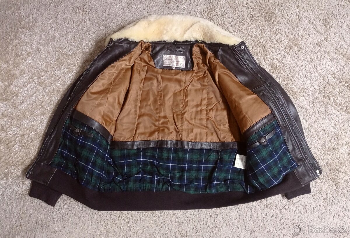 NOVÁ letecká kožená bunda G-1 - XL - 11