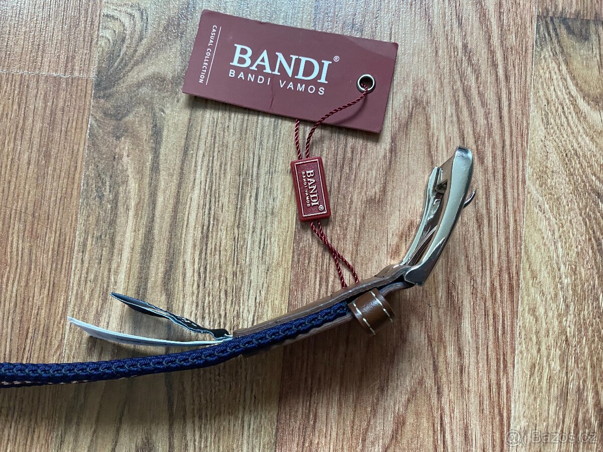 Nový pánský pružný opasek Bandi - L/XL, modrý do fialové - 11