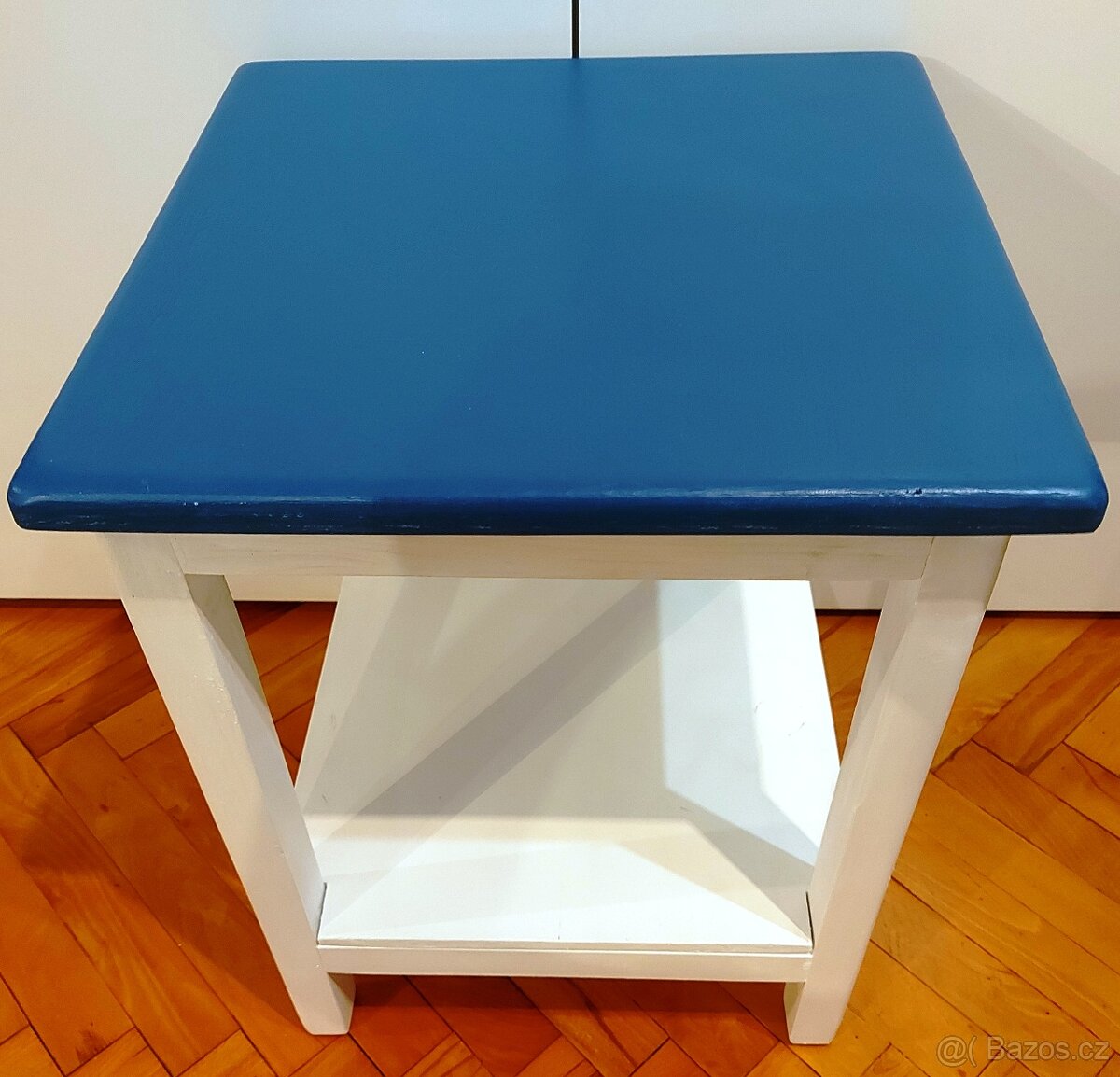 Stolička (štokrle) 40x40x53cm modrobílá - 11