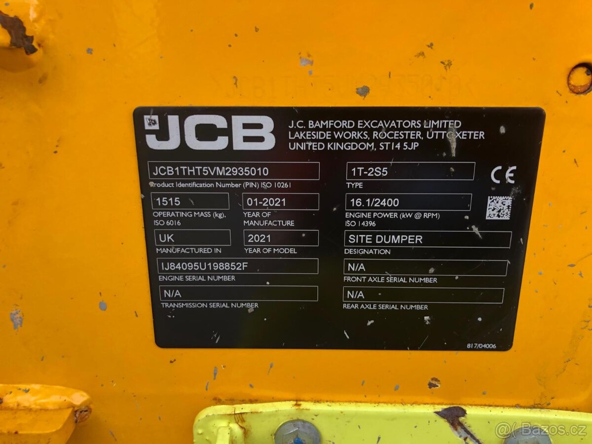Kolový dumper JCB 1T - 2S5 - 11