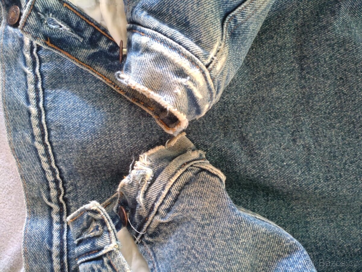 RIFLOVÁ BUNDA LEVI'S KOŽÍŠEK XL - 11