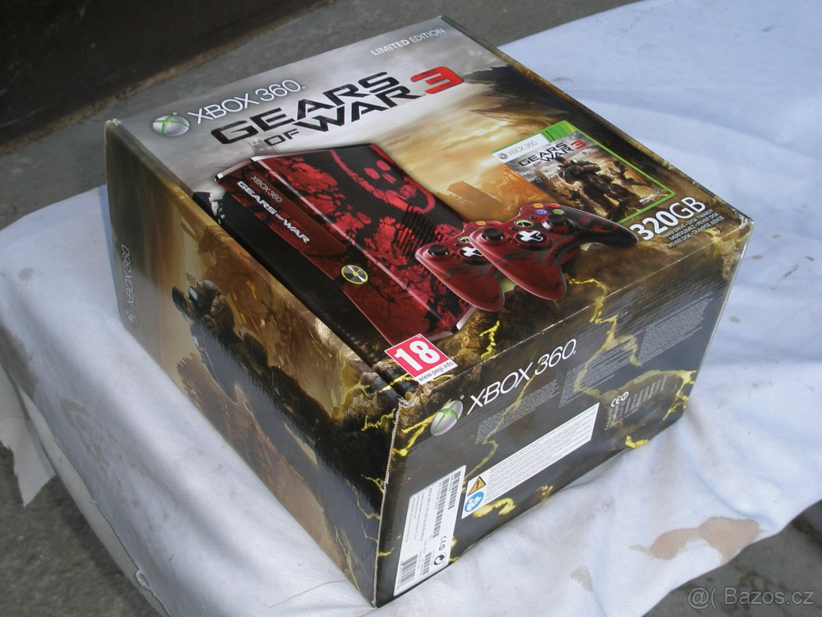 Microsoft Xbox 360 Slim 320GB Gears - kompletní balení - 11
