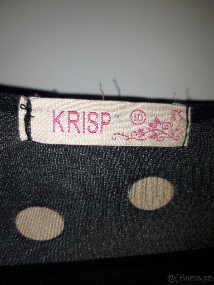 Dámské letní šaty s puntíky a hlubokym vystrihem vel. 38 - 11