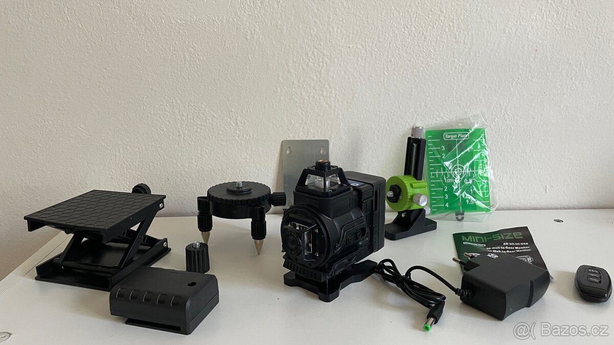 Laserová vodováha MINI 3D / 4D – zelený laser, samonivelace - 11