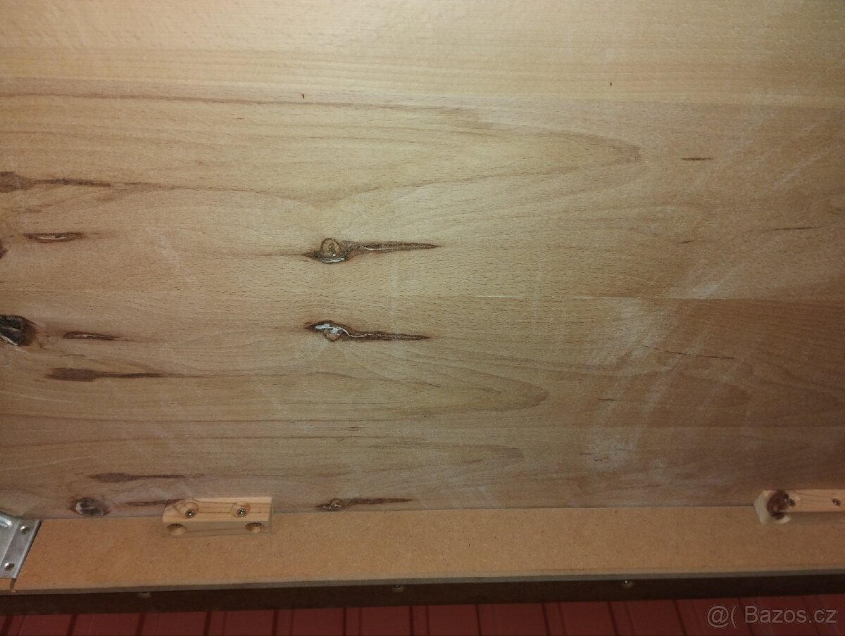 Dřevěný konferenční stolek / masiv / pravé dřevo - 11