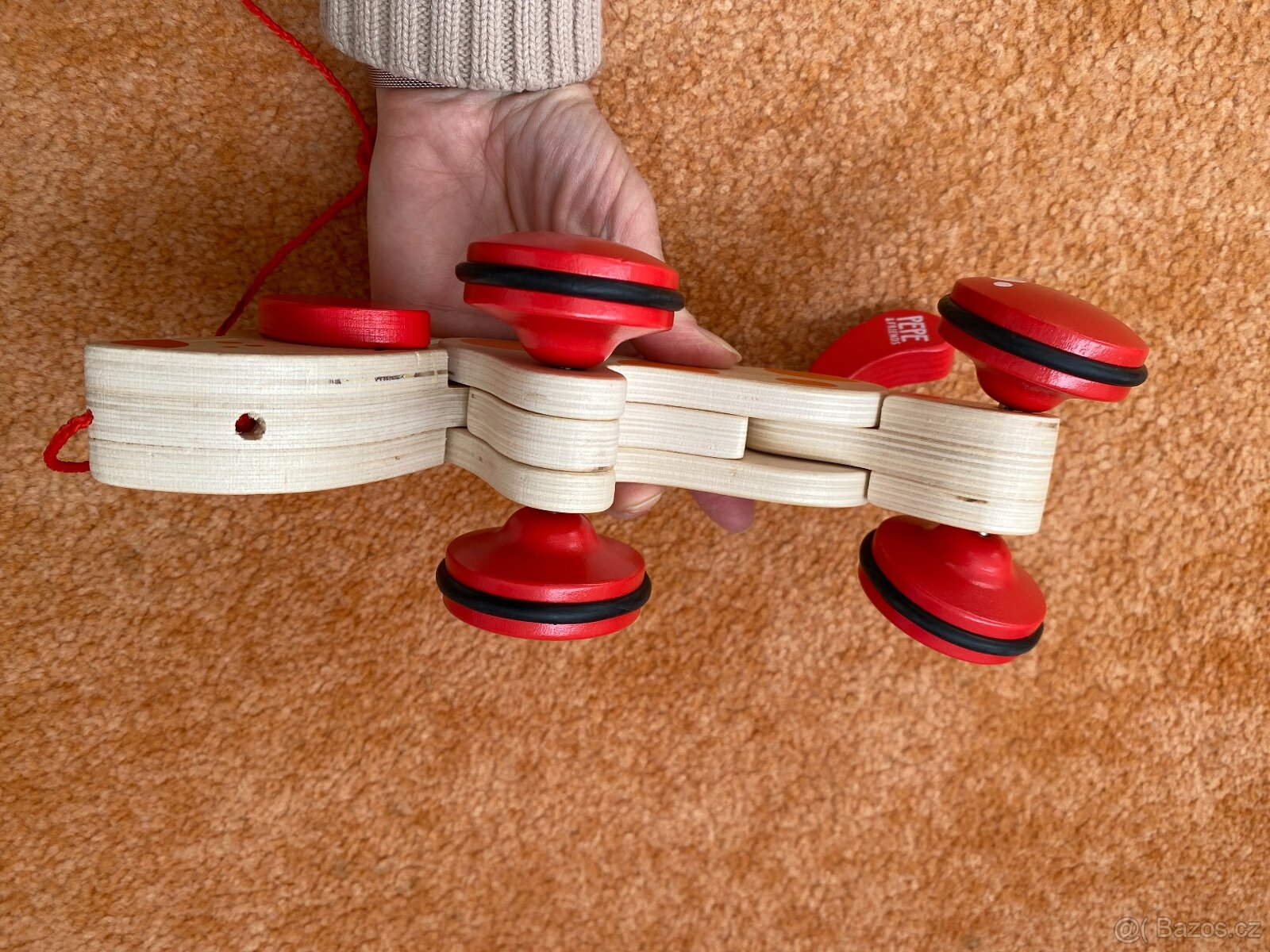 Tahací dřevěné hračky, vláček - 11