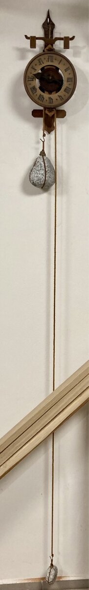 Lihýřové vahadlové historicke hodiny pendlovky Swiss made - 11