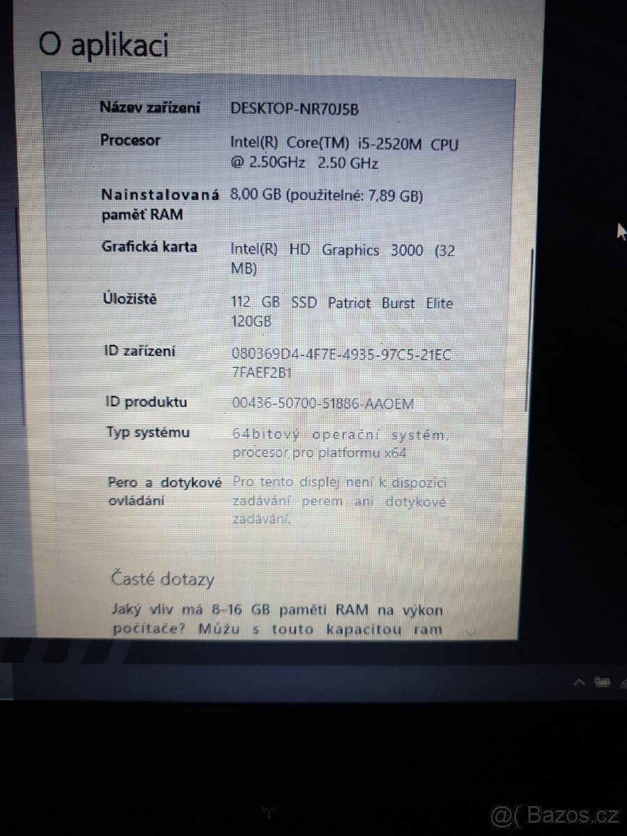 Lenovo x220 12,5" i5 2520M 8GB RAM Win 10 LTSC IoT 2032 - 11