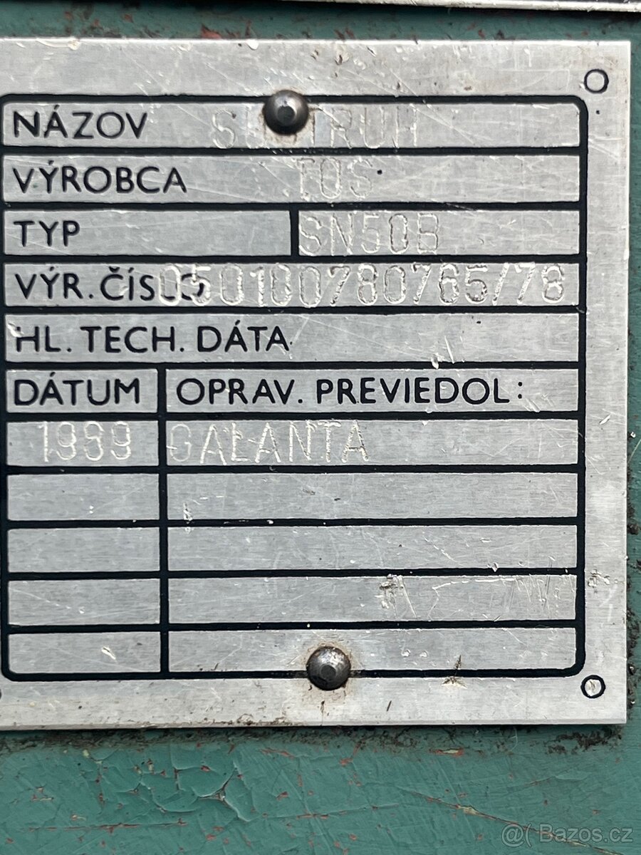 Soustruh SN 50B /1000 - 11