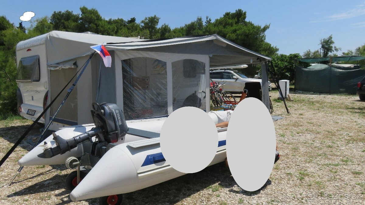 Obytný přívěs Knaus Südwind 500 FU, nově koupený v r. 2009 - 11