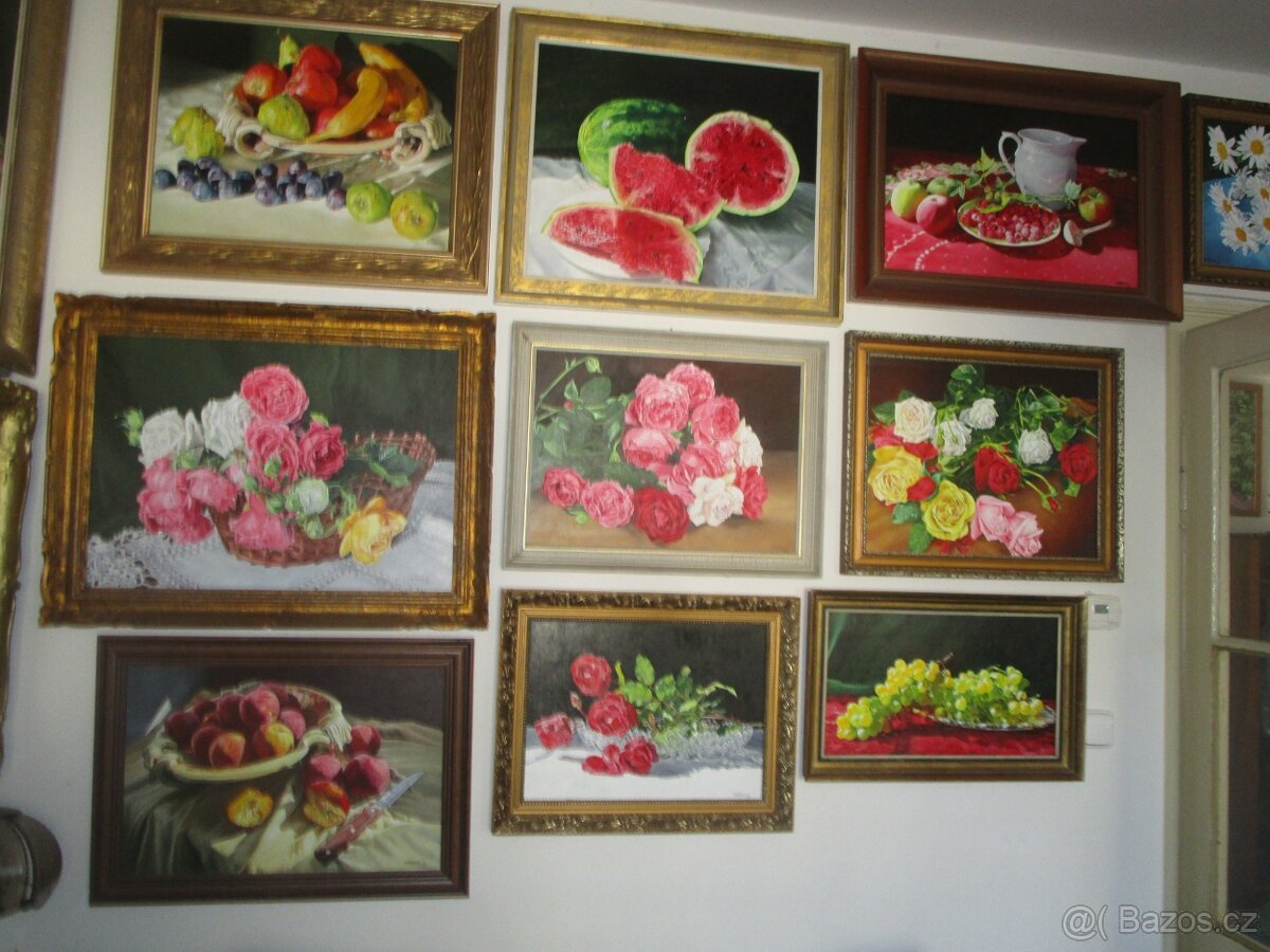 Realistické obrazy-ruční malba-olejomalba - 11