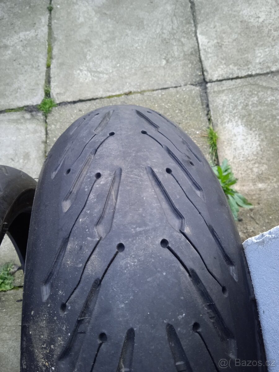 Michelin Road 5 - 2CT, zánovní sada 190/55/17+120/70/17 - 11